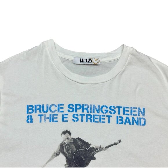 NWOT Anthropologie - Letluv - Bruce Springsteen Roll-Sleeve Graphic Tee XXS - Picture 9 of 14